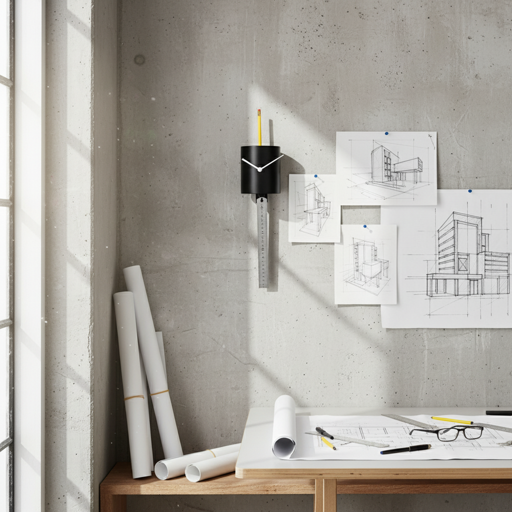 Bürouhr Pendeluhr Wanduhr mit Pendel