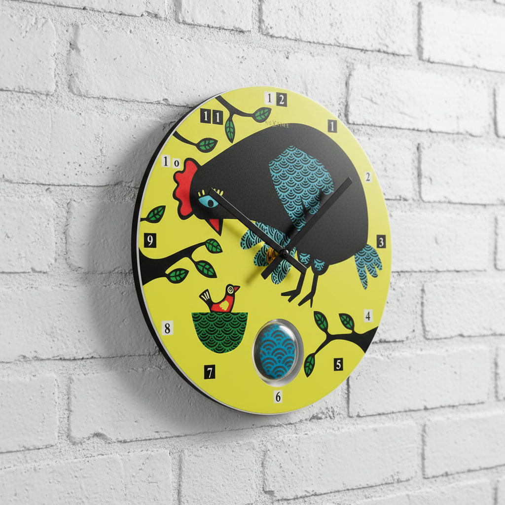 Design Glas Wanduhr Küchenuhr