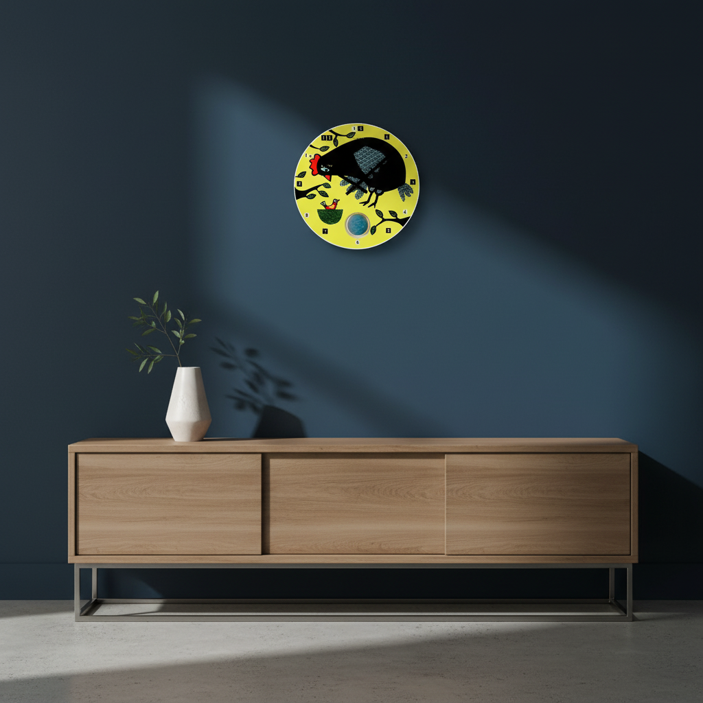 Design Glas Wanduhr Küchenuhr