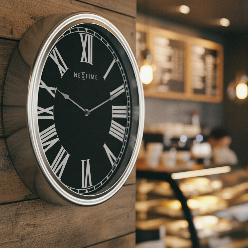 3D Wanduhr Houdini schwarz-grau